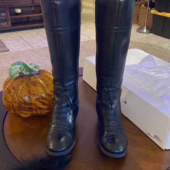 Tommy Hilfiger Tall Black Boots - Picture 2 of 13